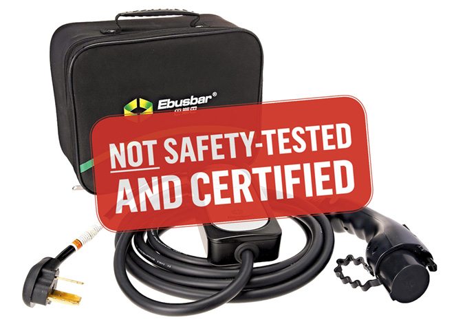 EVSE not safety tested and certified