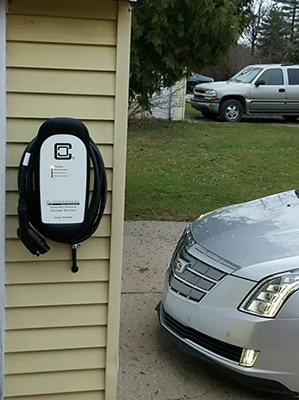 ClipperCreek EVSE with Cadillac ELR