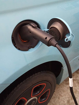 Fiat plugged in with LCS charging station