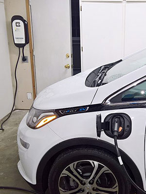 Chevy Bolt charging with HCS EVSE