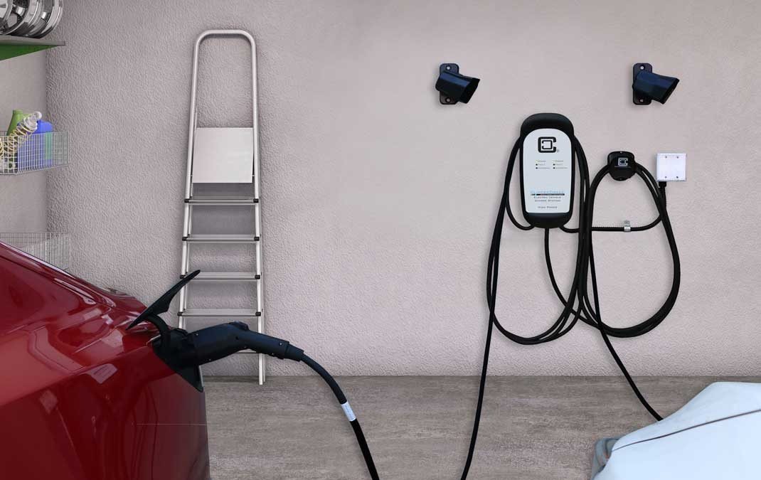 HCS 40 amp ev charging station released D50 in use residential