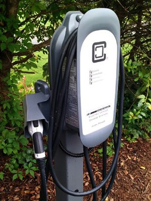 ClipperCreek charging station at the Tides Inn