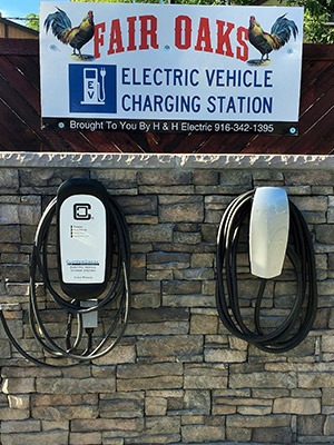 EV Charging Stations in Fair Oaks California ClipperCreek and Tesla