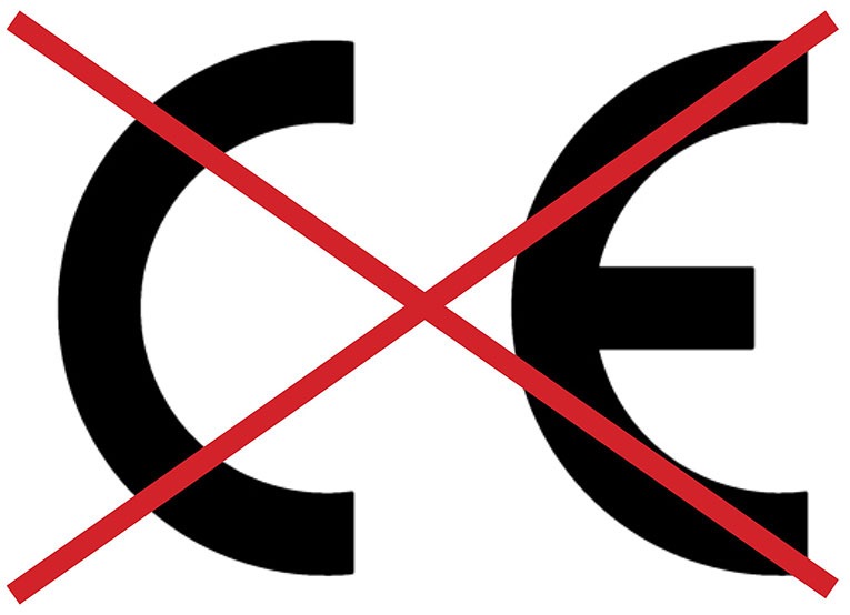 Do NOT use a product that only has a CE mark.