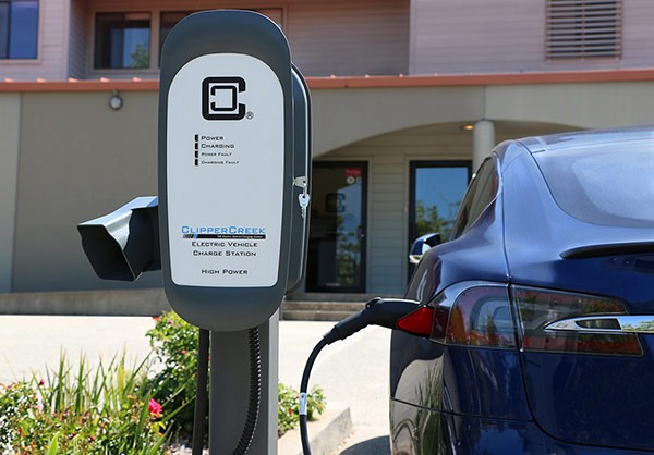 chargeguard with tesla model s ev hcs workplace