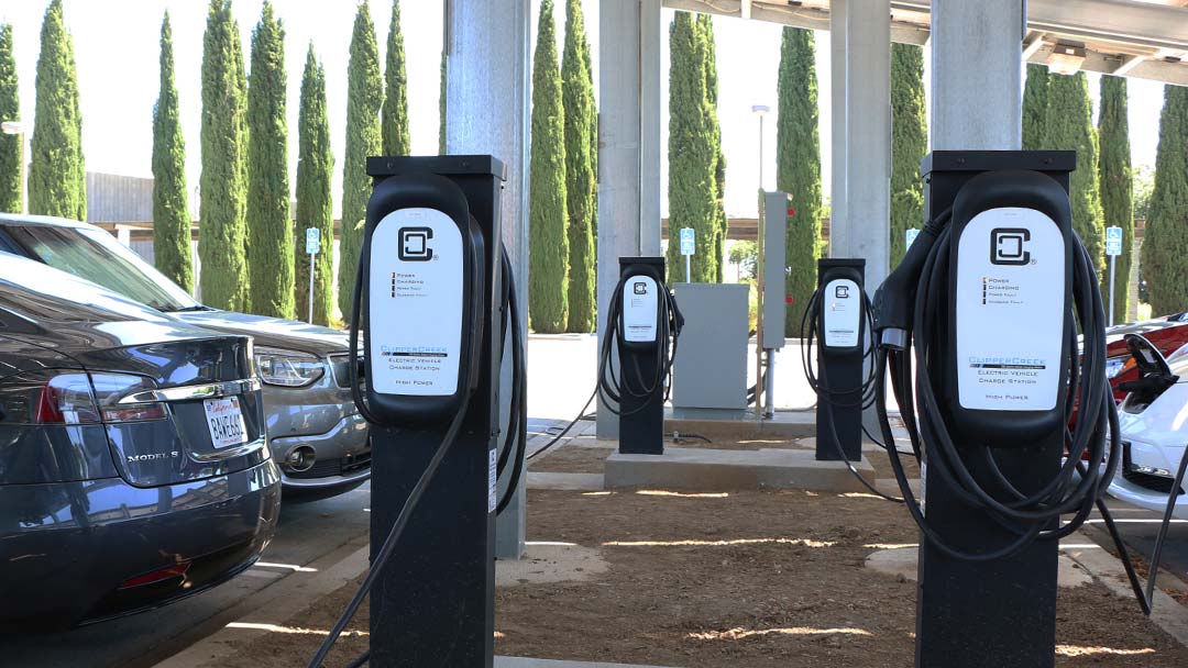 clippercreek hcs ev charging stations installed at UC Davis Mondavi Center Parking Lot Public EVSE Chargers